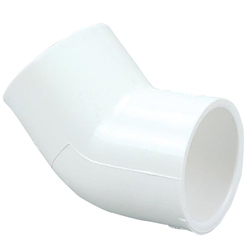 NIBCO Fig No 417-007, 3/4 in. PVC 45 Degree Elbow Slip x Slip, Schedule 40, Solvent Weld