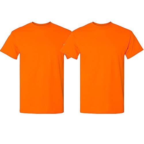 Image of 5.6 oz. 50 /50 T-Shirt (G800) Safety Green, 5XL