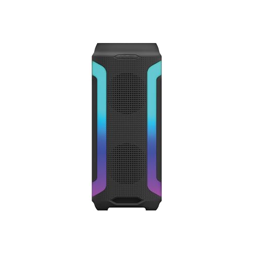 Image of HAPIPOLA Party Speaker II 30W Multi-Media Bluetooth Party Speaker with Wired Mic for Karaoke Portable Bluetooth Speaker, RGB LED Light, Wireless Music
