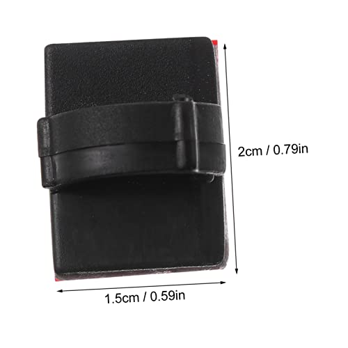 Clips adhesivos para cables 100 pcs en plástico negro | Almohadillas adhesivas fuertes, sin necesidad de perforar, plástico resistente a la corrosión, buen aislamiento, accesorio para gestión de cables miniatura 2