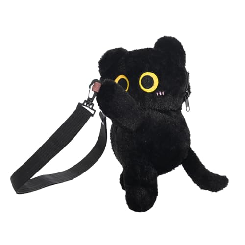 Sac à monnaie chat noir créatif et son grand sac de courses noir
