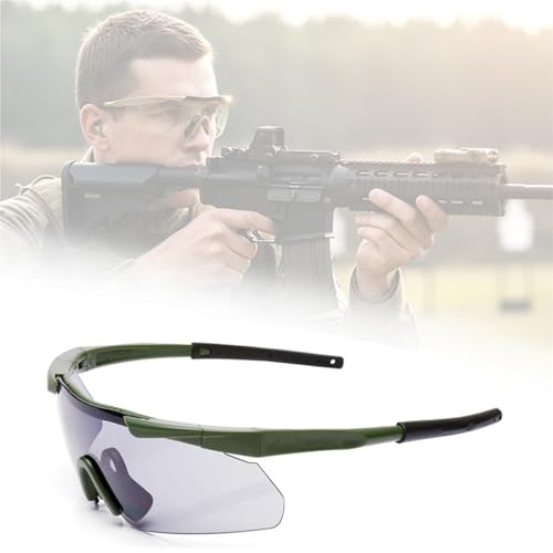 Lunettes de tir tactiques contre impacts de billes avec 3 lentilles interchangeables