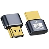 Suoxiom 1pc HDMI Dummy Plug, HDMI Dongle Virtual Monitor Display Emulator 4K @60Hz para Windows Mac OSX Linux (con luz indicadora)