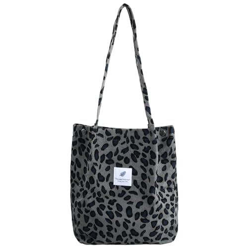 Saco Tote Bag saco de veludo grande saco de compras lavável reutilizável saco de algodão de qualidade saco de algodão natural para compras colégio trabalhar viajar, cinza