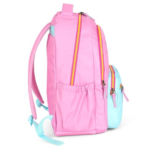 Mochila Stitch Escolar Rosa