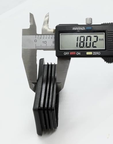 (Pack of 4) 1 1/2" x 2 1/2" - (12-16 Ga) - Genuine CAPLUGS Make 607367AB | Fence Post Pipe Tube Insert - Furniture End Cap - Fitness Eqpt.Caps. Polyethylene Plastic Flexible ridges snugly Hold |