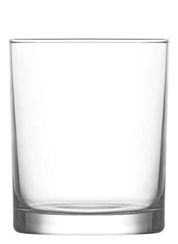 6x Liberty 280ml Vasos de Whisky - Vidrio Pasada de Moda Escocesa Borbón Ron Vasos para Beber Cócteles Conjunto de Caja de Regalo - by LAV