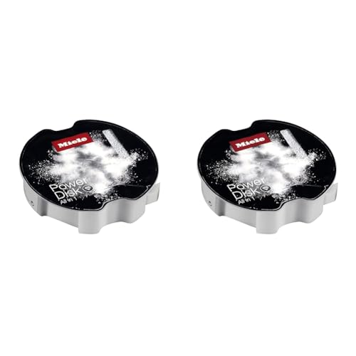 Miele 11841220 PowerDisk Todo en 1, Detergente para Lavavajillas con AutoDos, 400g (Paquete de 2)