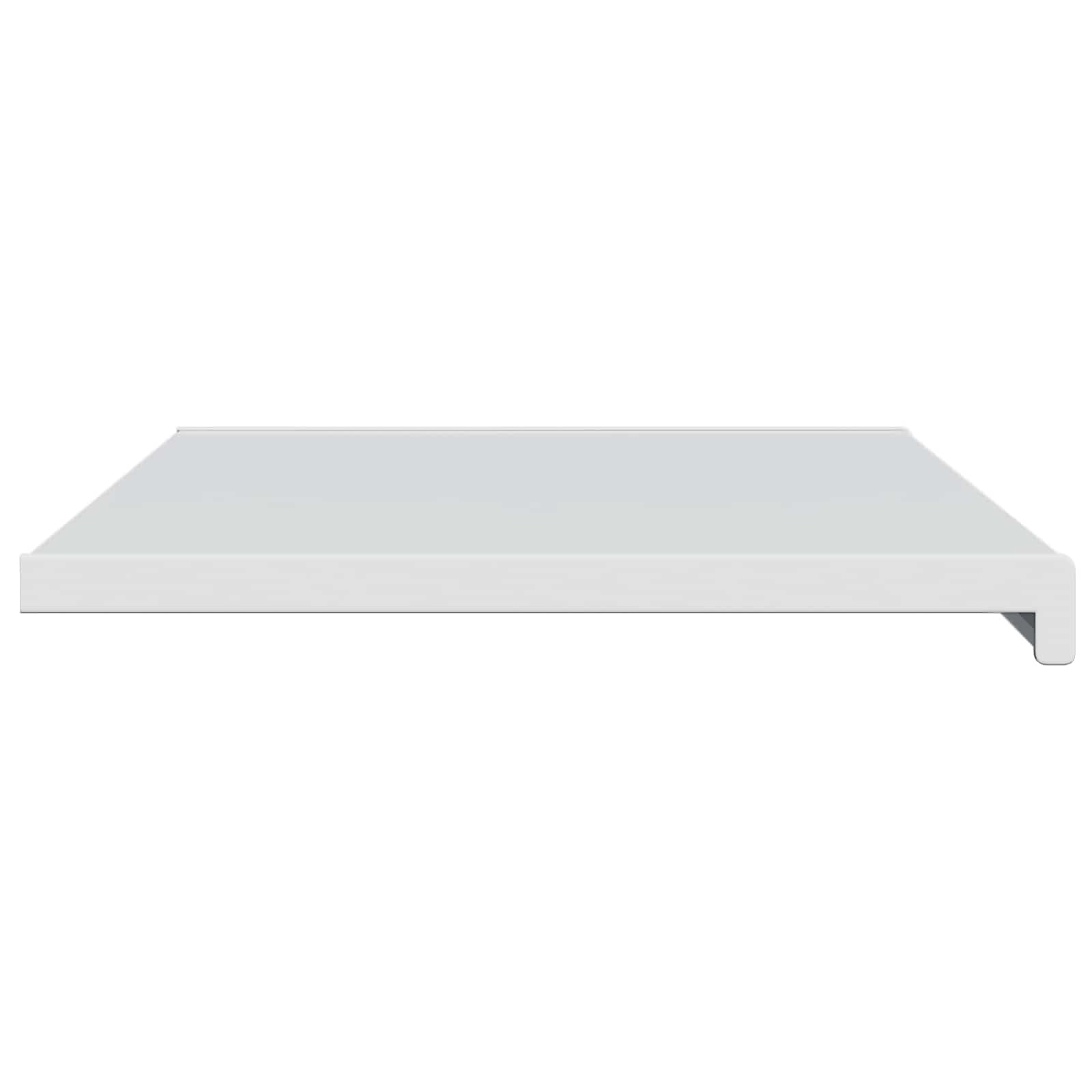 Biały wspornik okienny 80 x 40 x 4,5 cm PVC | Łatwy do przyklejenia, wodoodporna gładka powierzchnia, do pielęgnacji wody na zewnątrz