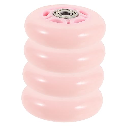 Mipcase Replacement Skate Wheels 4pcs 70mm Pu High Elasticity Wheels for Roller Skates Rollers