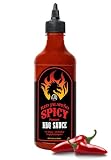 Underwood Ranches Red Jalapeno Spicy BBQ Sauce - Made with Red Jalepenos, NO Tomato, NO Ketchup, BBQ Sauce for Wings, Chicken, Beef, Pork, Seafood, Noodles, and More - 17oz (482g)