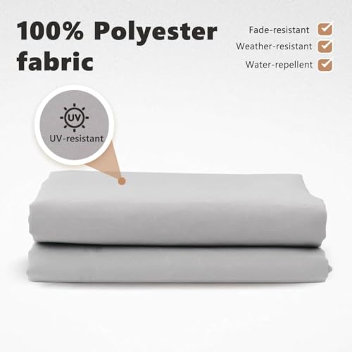 Toile de rechange auvent usé 330x245 cm vidaXL polyester gris clair imperméable