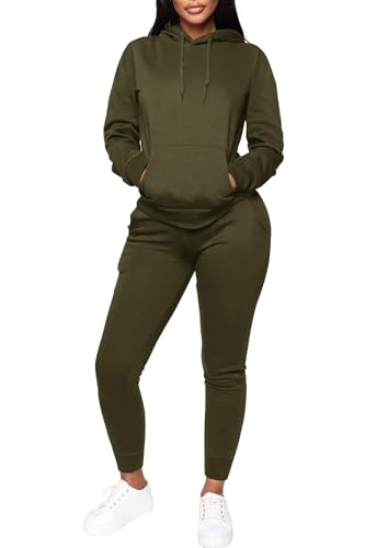 CLOCOR Women Piece Outfits Sweatsuit Oversized Hoodie and Jogger