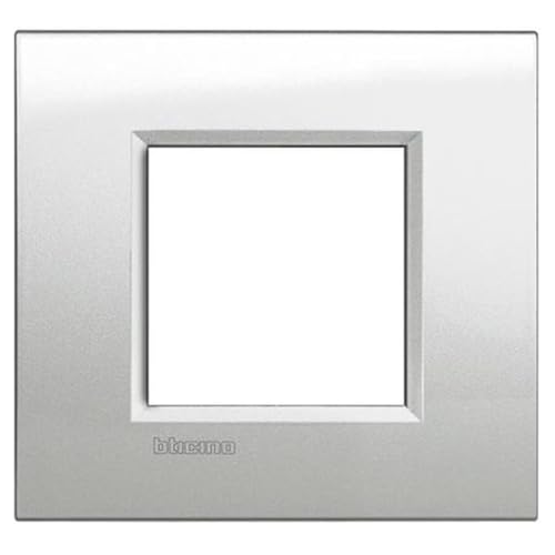 Plaque 2P Argent Lunaire en finition métal pour un design architectural chic