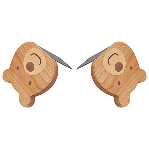 Support de bois ours décoratif, cadeau idéal pour bibliothèque - 2