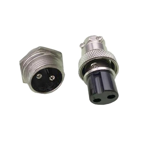 Connecteur d'aviation GX16-2 2 broches visser 16mm pour câblage électrique de précision