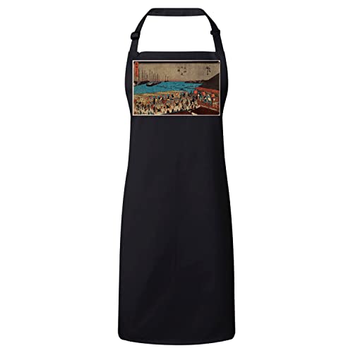 Tablier cuisine estampe japonaise pour cuisiner avec un art délicat original
