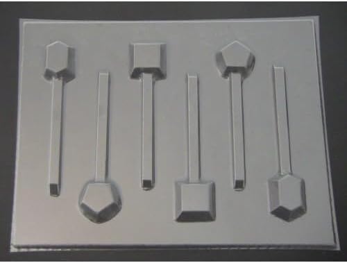 Joya Gema Piedra Joyería Crystal Rock Chocolate Candy Lollipop Molde