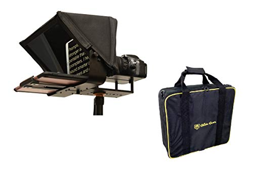 Glide Gear TMP 100 Teleprompter – DSLR, Tablet, Smartphone – 12' Glass, Carry Case, No Assembly
