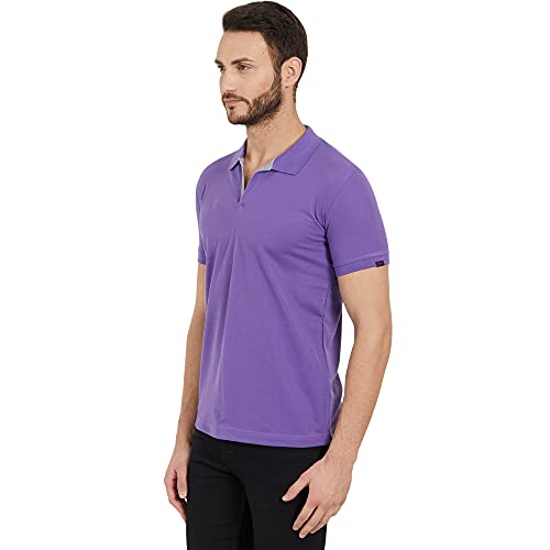 Image of Status Quo Men's Polo T-Shirt | Rich Cotton Blend | Slim Fit | All Day Comfort | Contrast Inner Placket | Polo Collar