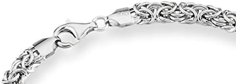 Miniatura 4 de Miabella Collar bizantino italiano de plata de ley 925 para mujer, hecho a mano en Italia