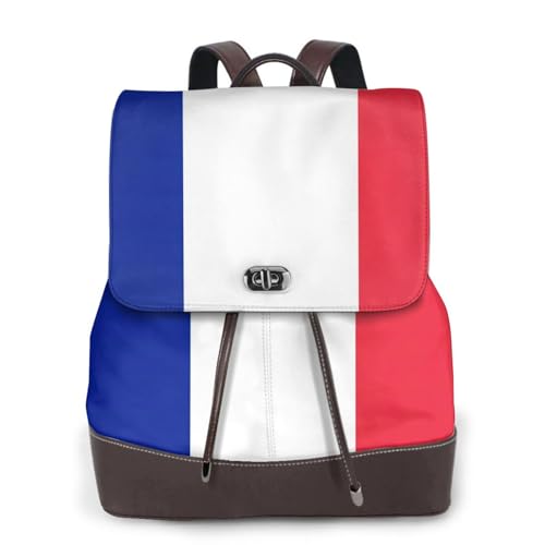 Sac à dos en cuir pour voyage et ordinateur portable unisexe