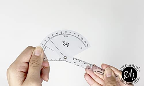 EMI Pocket 3 Piece Goniometer Set: Finger Goniometer, 6" Goniometer, 180 Degree 6" Goniometer EGM-430
