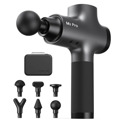 OPOVE M3 Pro 2 Pistola de Masaje Muscular, Pistola de Masaje, Pantalla LED, 2500 RPM Massage Gun, Masajeador Espalda, Alivia el Dolor Muscular, Gris OPOVE M3 Pro 2 Pistola de Masaje Muscular, Pistola de Masaje, Pantalla LED, 2500 RPM Massage Gun, Masajeador Espalda, Alivia el Dolor Muscular, Gris