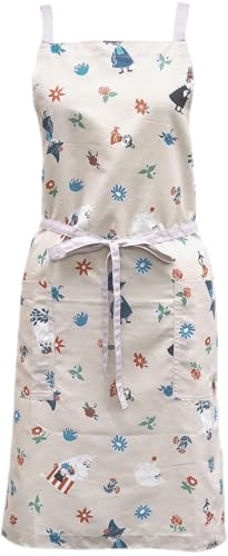 フレンズヒル ショートエプロン ブルームムーミン ベージュ 【WS-240-20】 速乾・抗菌加工・静電気防止加工