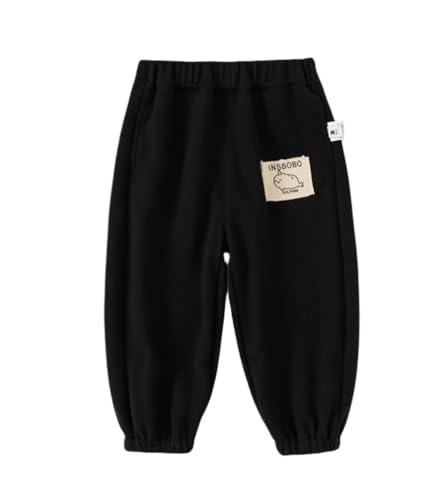 Meufam Toddler Boys Girls Cotton Active Jogger Sweatpants,Kids Casual Athletic Solid Pocket Pull On Pants Trousers