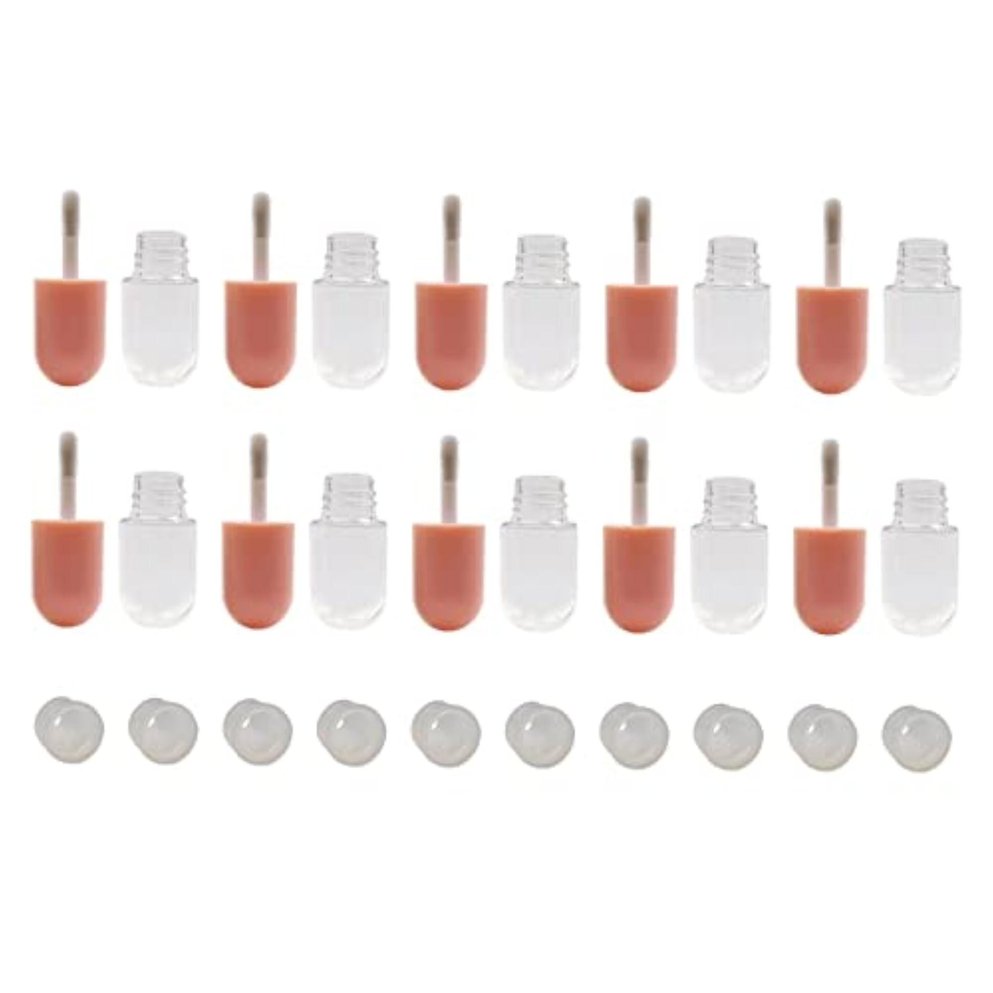 3x10Pcs Lip Gloss Containers with Insert Stoppers