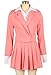 Womens 2 Piece Outfits Business Casual Cropped Blazer Jacket and High Waist Pleated Mini Skirt Sets Pink