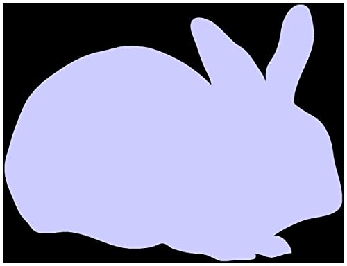 Samunshi® Hase Kaninchen Tier Aufkleber Autoaufkleber Sticker für Auto Motorrad Wohnmobil Scheiben in 8 Größen und 25 Farben (30x23cm Flieder)
