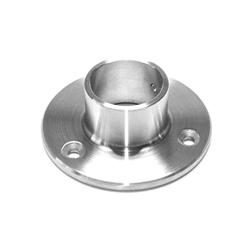 Flanschverbinder Edelstahl - Wandbefestigung Für Rundrohre 22mm