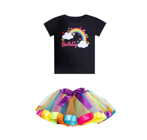 Lazos para el pelo con pulsera y falda tutú arcoíris sin rozaduras 3