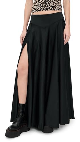 Free People Women's Chilco Maxi Skirt, Black, 4