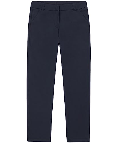 Image of Izod Girls' School Uniform Twill Skinny Pants, Made with Stretch Performance Material, Wrinkle & Fade Resistant