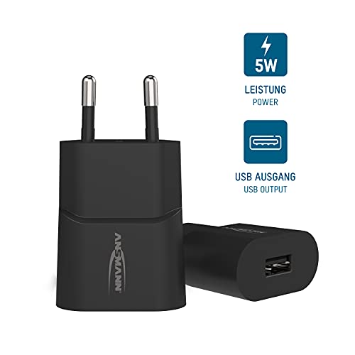 Cargador USB con control de carga inteligente Ansmann pack doble seguro 2