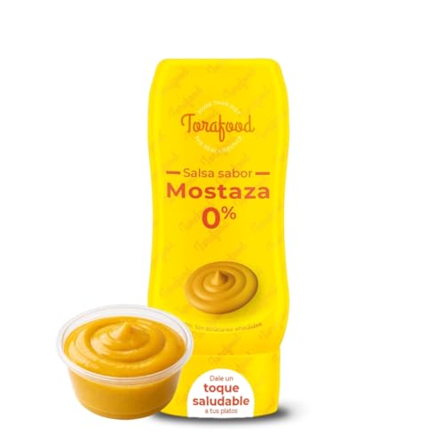 Salsa Zero Mostaza 330ml | 0% Azúcares Añadidos | Sabor Intenso y Cremoso | Ideal para Recetas Saludables | Torafood