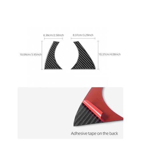 BETTERHUMZ Car Rear View Mirror Decals Sticker Compatible with BMW X3 X4 G01 G02 G08 2017-2024 Carbon Fiber Rearview Decor Exterior Molding Accessories (BLK) by BETTERHUMZ - Used condition - Image 5