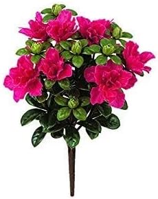 Windowbox 14in. Artificial Azalea Bush - Pink/Beauty
