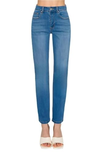 Wax Jean - Basic Straight Leg Jeans - 90365
