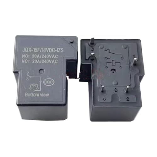 Relais JQX-15F 18VDC 30A 5 broches pour circuit imprimé industriel