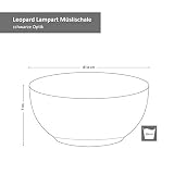 MamboCat Leopard Lampart Nero 6-częściowy zestaw miseczek na musli czarne matowe I zestaw misek z kamionki dla 6 osób - Ø 14 cm I nowoczesna miska na musli w modnym stylu etnicznym I czarne miseczki