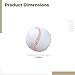 Vestamore 9 Inch Baseballs For Practice Training, Synthetic Leather, Red Stitching, Official Size, Baseball Youth & Beginners