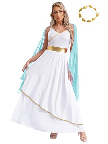 Robe déesse grecque pour femme et costume impératrice romaine dPois du S au 4XL
