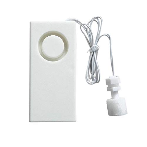 Eighosee Water Leak Detector Alarm 130dB Capacitive Sensor 1m Range White Battery Powered Touch Control