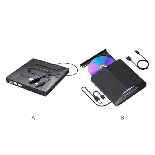 Lecteur DVD portable externe pour ordinateur sans lecteur avec double prise USB - 6