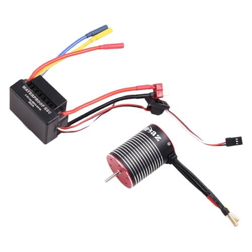 Moteur sans balais 3650 et ESC 60A étanche 4500KV pour voiture RC 1/10