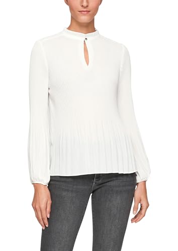 s.Oliver BLACK LABEL Damen 150.10.108.10.100.2103265 Bluse, Weiß (Weiß...